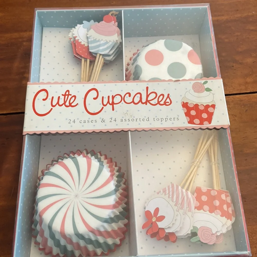 Meri Go Round Cute Cupcakes Birthday Toppers